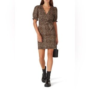 Marissa Web x RTR| Brown Leopard Dress